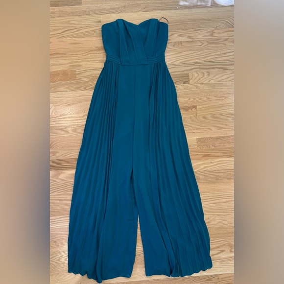 Adelynrae Strapless Elliot Jumpsuit in Teal- Never Worn! - Picture 3 of 4